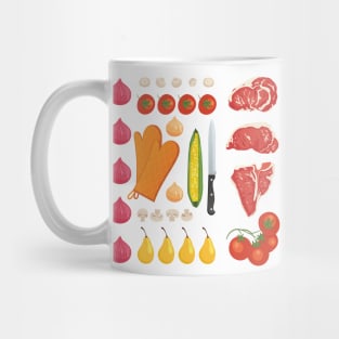 Food Flat Lay Mug